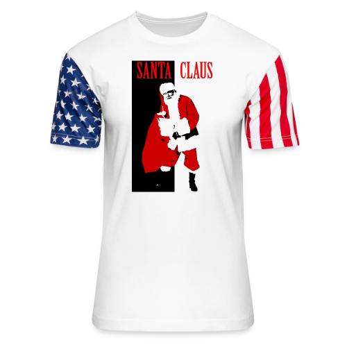 Santa Gangster - Unisex Stars & Stripes T-Shirt