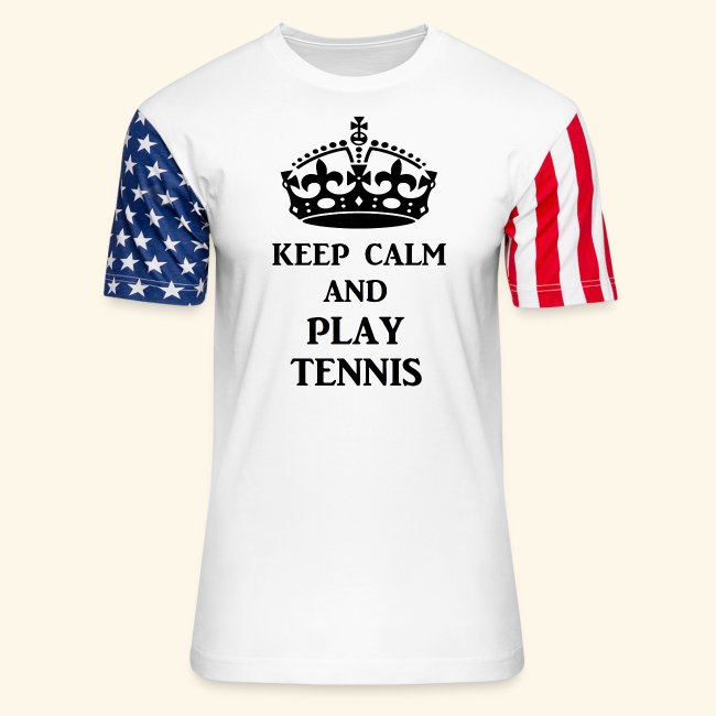 keep calm play tennis blk