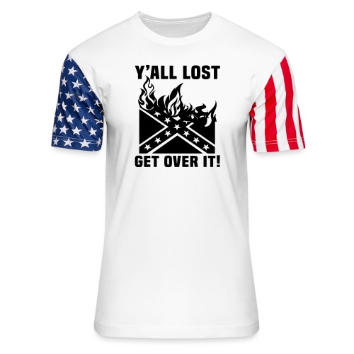 Yall Lost Get Over It - Unisex Stars & Stripes T-Shirt