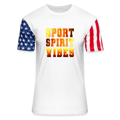 Sport Spirit Vibes Gradient - Unisex Stars & Stripes T-Shirt