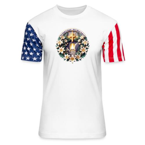 Easter The Tomb Is Empty T Shirt, Christian Gift - Unisex Stars & Stripes T-Shirt
