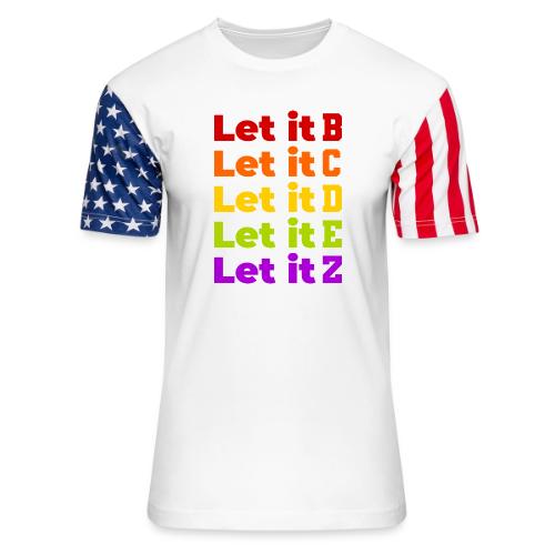 Let It Be Alphabetical - Unisex Stars & Stripes T-Shirt