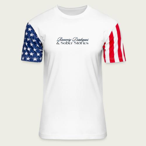Recovery Dialogues and Sober Stories Official Logo - Unisex Stars & Stripes T-Shirt