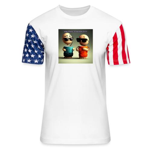 Welcome to Smoon City - Unisex Stars & Stripes T-Shirt