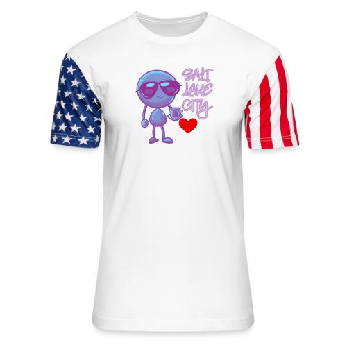 Smoon City 19 Salt Lake City - Unisex Stars & Stripes T-Shirt