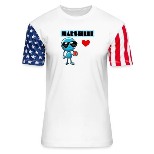 Smoon City_Marseille - Unisex Stars & Stripes T-Shirt