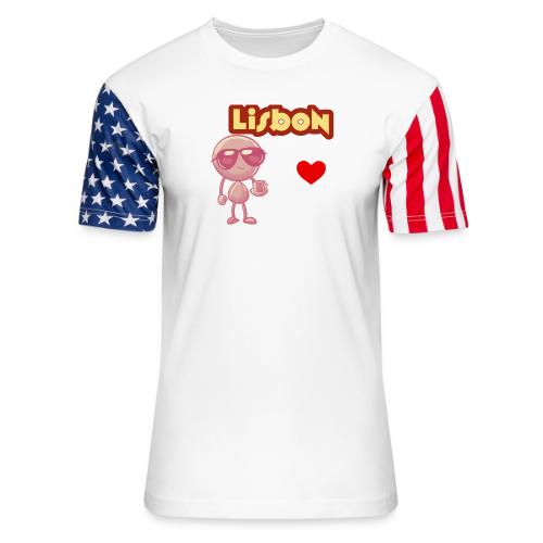 Smoon City_Lisbon - Unisex Stars & Stripes T-Shirt