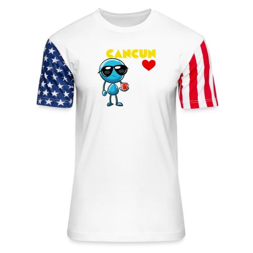 Smoon City_Cancun - Unisex Stars & Stripes T-Shirt