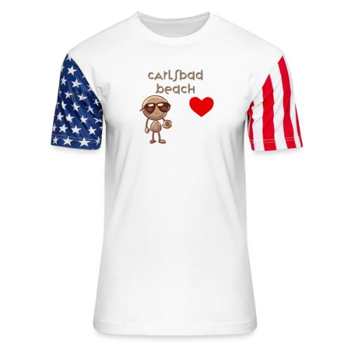 Smoon City_Carlsbad Beach - Unisex Stars & Stripes T-Shirt