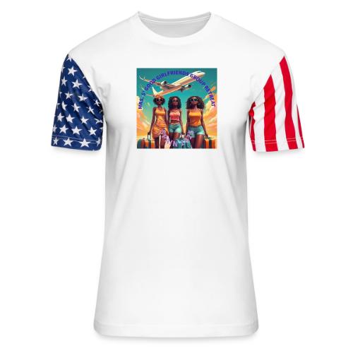 Mrs. S' Good Girlfriends Group Retreat - Unisex Stars & Stripes T-Shirt