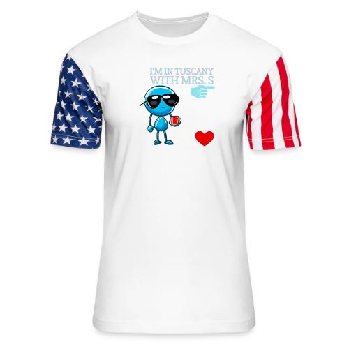 Smoon City_I'm in Tuscany with Mrs. S - Unisex Stars & Stripes T-Shirt