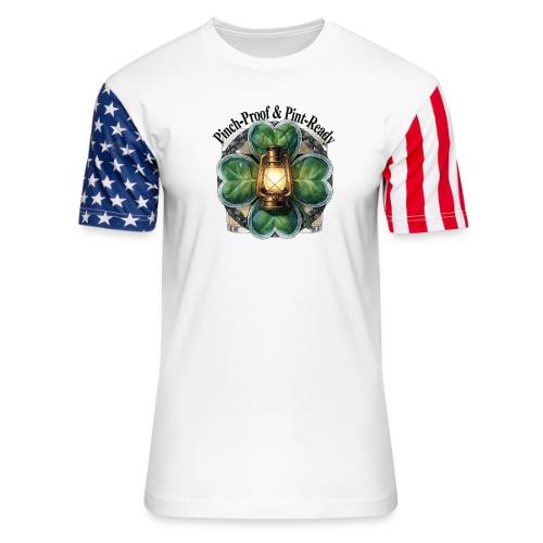 Pinch-Proof Lantern Clover T-Shirt - Unisex Stars & Stripes T-Shirt
