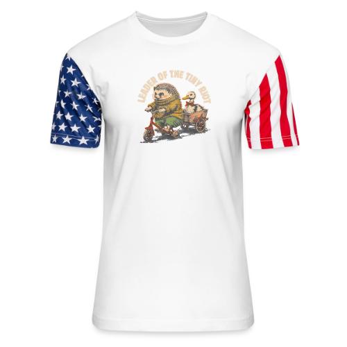 Leader of the Tiny Riot Design - Unisex Stars & Stripes T-Shirt