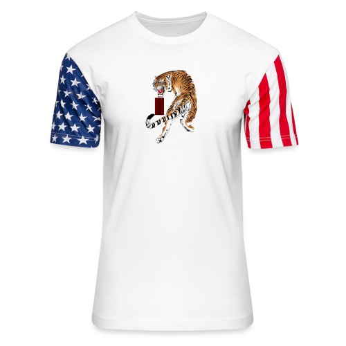 Beta12 / Japanese Tiger - Unisex Stars & Stripes T-Shirt
