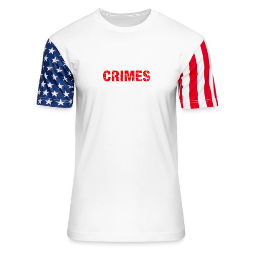 Id Commit Crimes for This Dog Funny Tee - Unisex Stars & Stripes T-Shirt