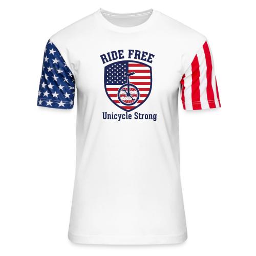 Ride Free Uni Strong - Unisex Stars & Stripes T-Shirt