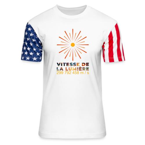 Speed of light - Unisex Stars & Stripes T-Shirt