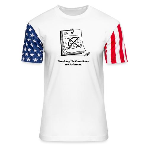 Countdown to Christmas T-Shirt - Unisex Stars & Stripes T-Shirt