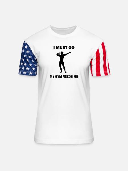 mygym - Unisex Stars & Stripes T-Shirt - white
