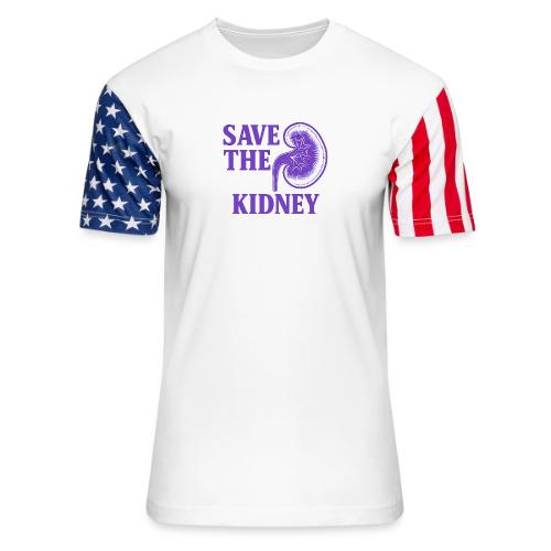 Save the kidney - Unisex Stars & Stripes T-Shirt