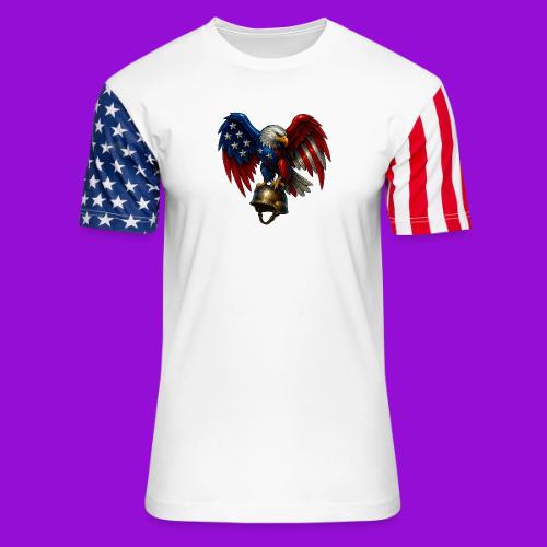 American Flag Bald Eagle - Helmet - Unisex Stars & Stripes T-Shirt