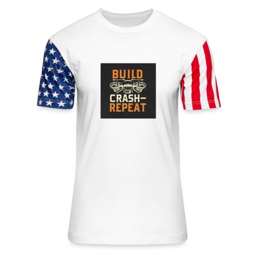 Build Crash Repeat - Unisex Stars & Stripes T-Shirt
