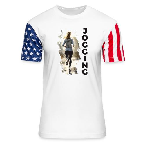 Jogging: Run into Motion - Unisex Stars & Stripes T-Shirt