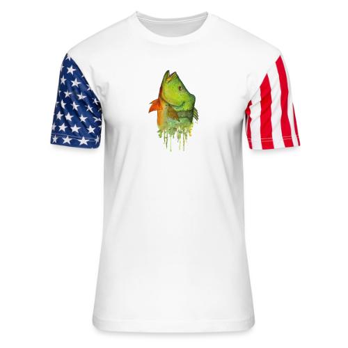 Peacock Bass - Unisex Stars & Stripes T-Shirt
