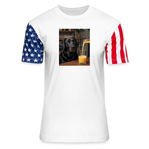Golden Retriever Chill Juice Vibes - Unisex Stars & Stripes T-Shirt