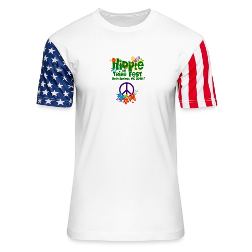 Hippie Tribe Fest 2018 - Unisex Stars & Stripes T-Shirt