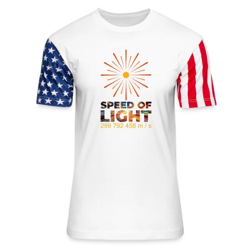 Speed of light - Unisex Stars & Stripes T-Shirt