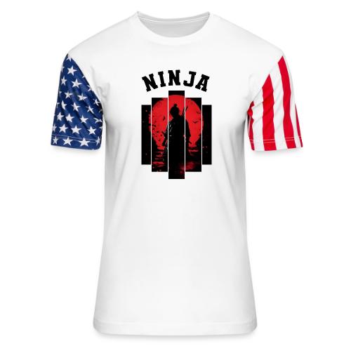 Ninja in the Shadows - Unisex Stars & Stripes T-Shirt