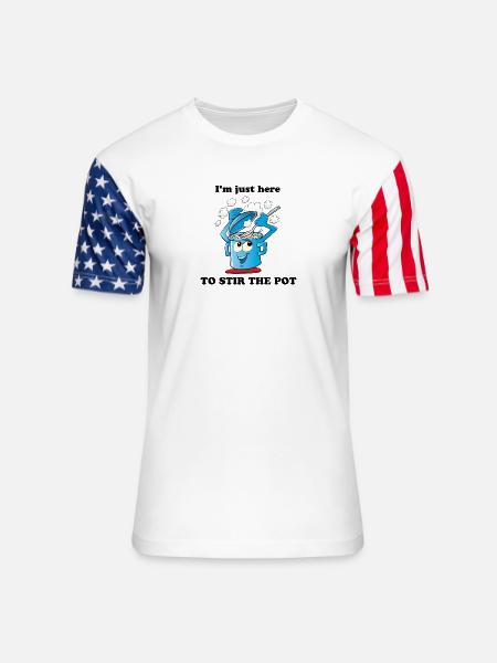 Stir The Pot - Unisex Stars & Stripes T-Shirt - white