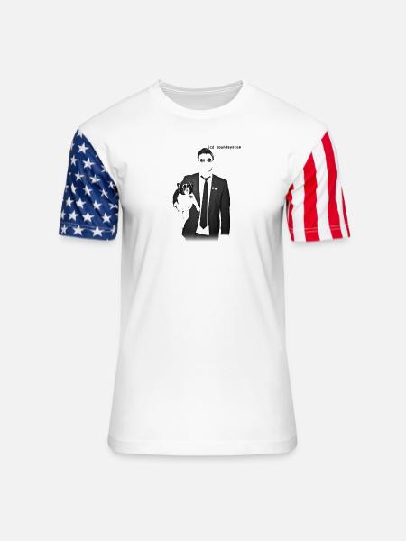 LCD Sound System - Unisex Stars & Stripes T-Shirt - white