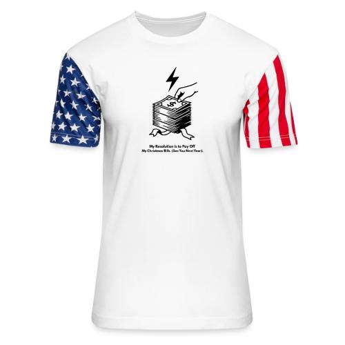 Christmas Bills T-Shirt - Unisex Stars & Stripes T-Shirt