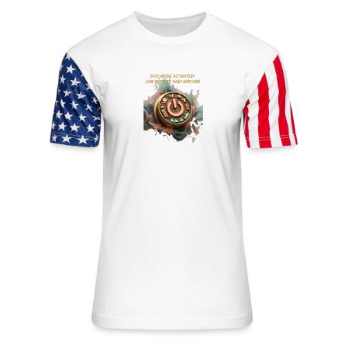 Dad Mode Activated T Shirt, Funny Dad Gift - Unisex Stars & Stripes T-Shirt