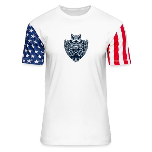Night Watch Owl T Shirt, Sarcastic Dad Gift - Unisex Stars & Stripes T-Shirt