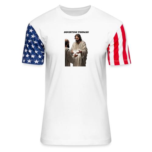 Doubting Thomas Resurrection T Shirt, Gift - Unisex Stars & Stripes T-Shirt