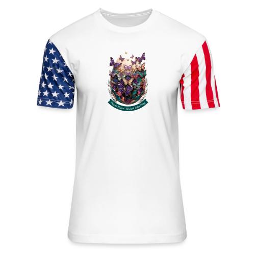 Easter Dawn's Flutter Butterfly T Shirt, Gift - Unisex Stars & Stripes T-Shirt