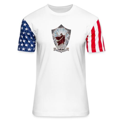 Easter Ascended in Glory T Shirt,Resurrection Gift - Unisex Stars & Stripes T-Shirt