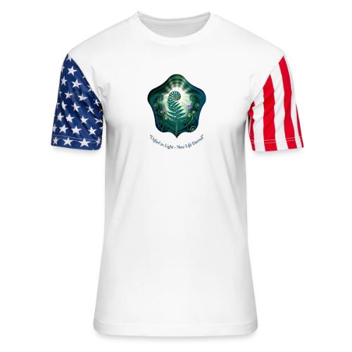 Easter Unfurl in Light Resurrection T Shirt, Gift - Unisex Stars & Stripes T-Shirt