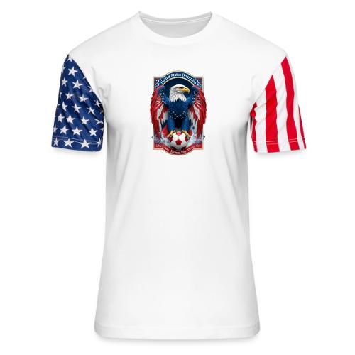 USA Eagle Emblem T Shirt, USA Soccer Pride Gift - Unisex Stars & Stripes T-Shirt