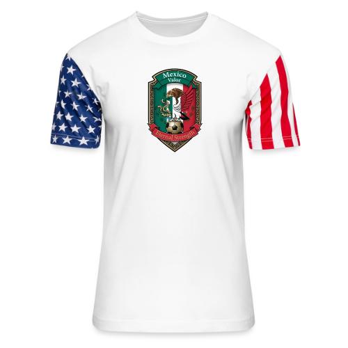 Mexico Eagle Valor T-Shirt, Pride Badge Gift - Unisex Stars & Stripes T-Shirt