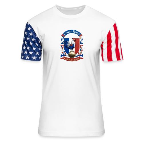 France Rooster Reign T-Shirt, Tricolore Pride Gift - Unisex Stars & Stripes T-Shirt
