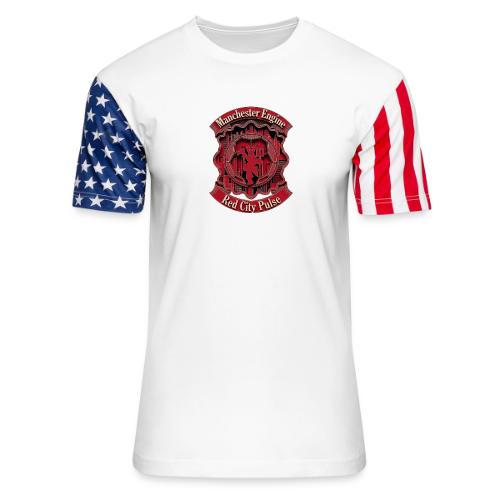 Red Manchester T Shirt, Red Soccer City Pride Gift - Unisex Stars & Stripes T-Shirt