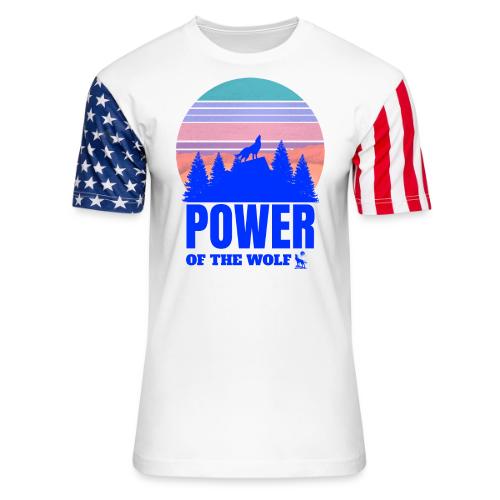 Power Of The Wolf - Unisex Stars & Stripes T-Shirt