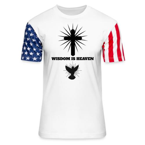 Wisdom Is Heaven - Unisex Stars & Stripes T-Shirt