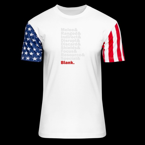 Discard to Reroll - Sides of the Die - Unisex Stars & Stripes T-Shirt