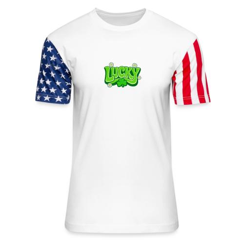 Lucky 70s Retro T-Shirt - Unisex Stars & Stripes T-Shirt