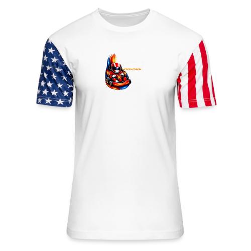 Carcadelogoracer1 - Unisex Stars & Stripes T-Shirt